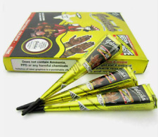 3 x Black Henna GOLECHA Mehandi Tattoo Cones Golecha Natural Paste Indian Cone