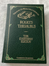 Roget’s Thesaurus The Everyman Edition 1982  Treasury Of The World Masterpieces