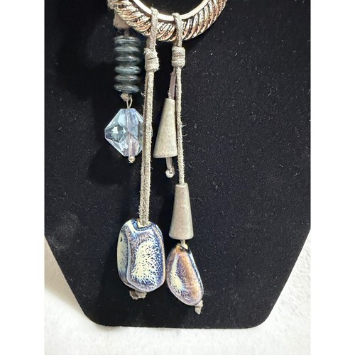 Long suede cord - cord, gray