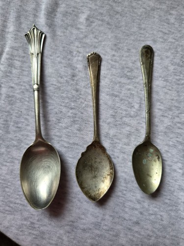 Antique trio silver plated - trio,