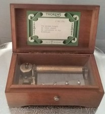 Antique Swiss Thorens Music Box 50 Key 4 Songs Works Sounds Beautiful EC