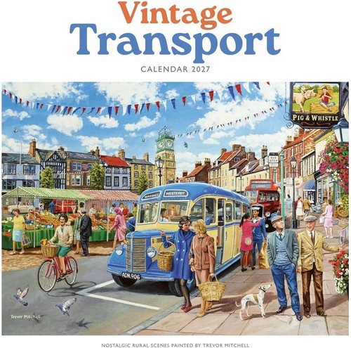 Vintage transport calendar - transport,