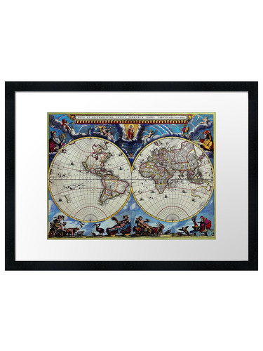 Map the world 1662 john - -,