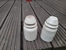 G.P.O porcelain insulators x 2