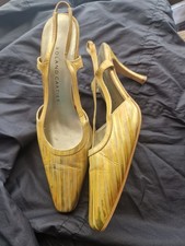 ROLAND CARTIER, DESIGNER SLING BACK, CLOSED TOE, SHOES WORN TWICE SIZE 6 (39)