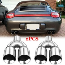 2PCS Dual Exhaust Pipe Tips