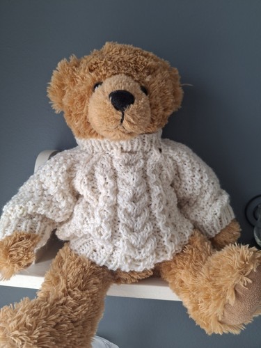 Hand knitted teddy - hand,