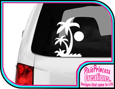 Beach B Tropical Vinyl Sticker