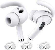 Anti-Slip Hooks for Apple AirPods Pro 2nd Gen Ear Covers Silicone Gym Run 3 PAIR