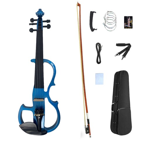 Blue string electric violin - electric,