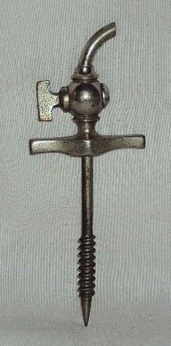 Vintage nickel plated tap - vintage, for