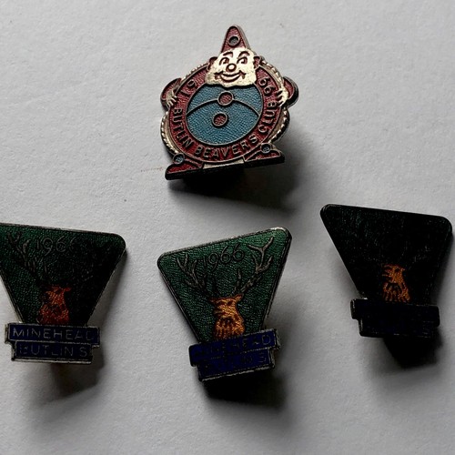 Four butlins badges - 1966,