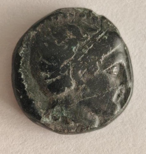 Ancient greek bronze coin - bronze,