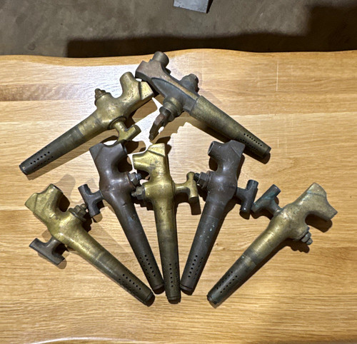 Antique brass beer taps set - antique, taps.