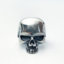 BRAND NEW STERLING SILVER 925 MENS SKULL RING GOTHIC BIKERS RING RESIZABLE #010