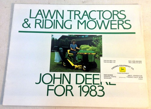 John deere brochure lawn - deere,