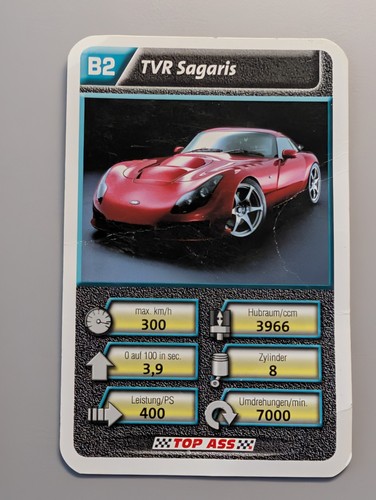 Tvr sagaris single card - tvr,