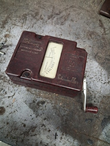 Vintage insulation tester - vintage,