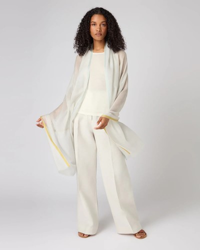 Peal bordered cashmere - bordered,