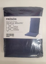 IKEA FROSON Cover for seat/back outdoor blue fits Applaro & Sjalland chair