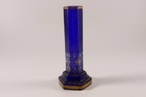 Austria vienna vase blue glass - vase,