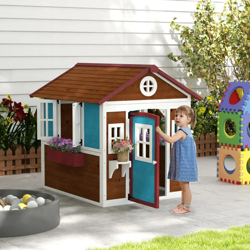 Outdoor playhouse wooden doors - outdoor,