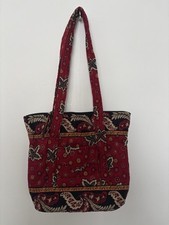 Vintage 1990s Vera Bradley “Windsor Red” Quilted Tote Bag 