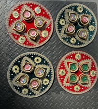 Mehndi Plates Set of 4