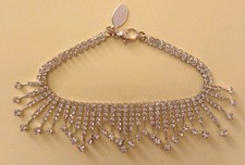 Jon Richard Statement Silver Tone Crystal Waterfall Bracelet Pre-owned VGC