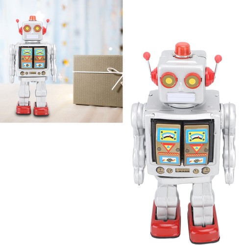Vintage metal tin - vintage, robot