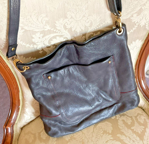 Osprey black leather handbag - black,