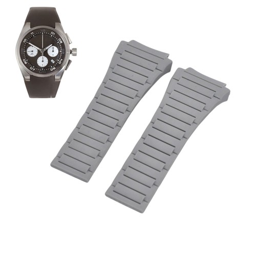 33x22mm gray rubber watch - 33x22mm,
