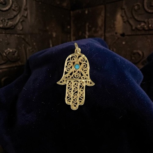 Vintage 14k yellow - 14k, hamsa