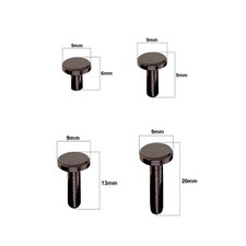 Chicago Brass Screw Rivets Various Sizes Leather Craft Handbags 10/20/50pcs