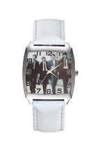 Beatles WHITE Leather Strap