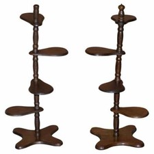 Pair hardwood whatnot - pair,