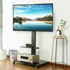 Rolling Trolley TV Floor Stand