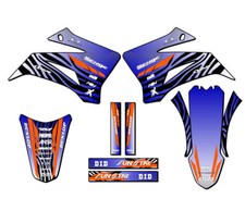 2008-2025 TTR 125 TIGRE Blue Senge Graphics Kit Compatible with Yamaha