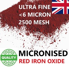 Red Iron Oxide Powder Natural fine micronised Brick Colouring 200g-5kg FREE P&P