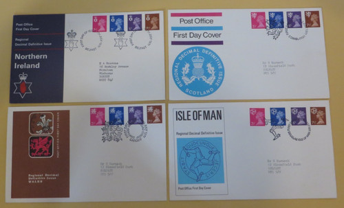 1971 definitive fdc - 1971,