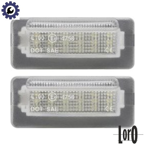 Licence plate light - plate,