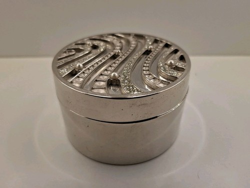 Vintage round silver tone - silver,