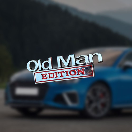 Old man edition logo car - man,
