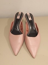 Zara Pink Heel Faux Leather