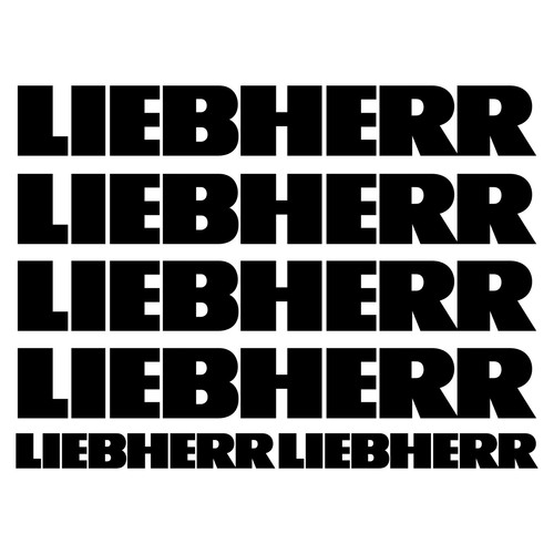 Liebherr sticker excavator - sticker,