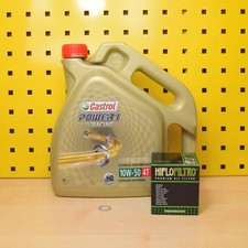 Triumph 600 Daytona Oelwechselset Oil Filter Castrol Power1 Racing 10w50 Engine