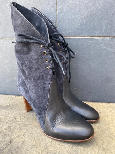 Chloe ankle boots blue - ankle, suede