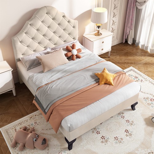 Single size bed 3ft velvet - bed,