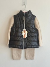 3 piece track-suit with vest unisex fall-spring  size 3-4 years