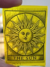 Stained Glass sun piece yellow